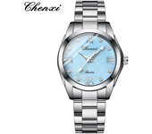 Reloj de mujer de moda cinturón de acero reloj de cuarzo impermeable luminoso reloj de mujer con incrustaciones de diamantes simple