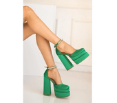 New Fashion Women Pumps Retro Chunky Heels Sandals Spring Platform Dress Party Wedding Basic Shoes Woman Big Size