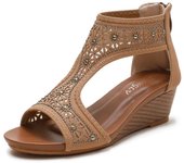 Sandals, New Summer Mid-Heel Mother, Comfortable Shoes, Wedge Heel, Women's Shoes