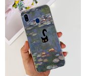 For Samsung Galaxy A20s Samsung A20 A30 Back Cover Phone Case Transparent Soft TPU Silicone Coque Women Fashion Flower Butterfly