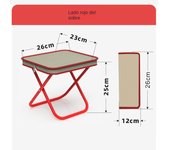 Taburete plegable plegable para acampar portátil para hacer cola para bebé, estuche para lápices al aire libre, aburete plegable
