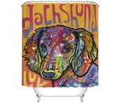 Lovely Bird Pet Bulldog Art Dog Printing Bathroom 3D Shower Curtains Waterproof Polyester Fabric Bath Curtain