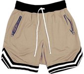 Pantalones cortos deportivos de baloncesto de malla fina de verano para hombre, pantalones transpirables de fitness