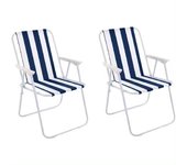 Set of 2 folding beach chairs camping lounger portable beach chair for swimming pool garden beach