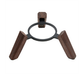Real Wood Stand for Homepod Mini Wooden Holder Tripod with Metal Frame Home Pod Mini Speaker Well