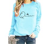 Queen Autumn and Winter Women's Top Printed Casual Loose Sweatshirt HB064