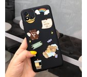 For Realme C11 2021 Case Funny Couple Lovely Bear Child Fshion Phone Cover For Realme C11 RMX3231 RealmeC11 2021 Soft Silicone