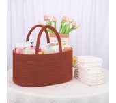 Organizador de pañales para bebé, cesta de pañales, organizador de coche para bebé, organizador de cambio de pañales, artículos esenciales para recién nacidos, rosa polvoriento