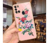Maple Leaf Couple Heart Cases For Samsung A21s Case Silicone Cover Samsung Galaxy A21s SM-A215F Camera Protection Casing Soft