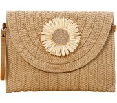 Straw Handbag Straw Clutch Straw Shoulder Bag for Women Summer Beach Cruising Envelope Clutch Raffia Bag