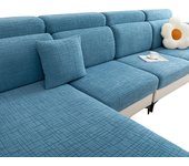 Jacquard de alta calidad y grueso, juego de sofás de peluche, juego de cojines de sofás, juego de protección de sofás de esquina
