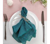 Set of 6  Terracotta Sewing Cloth Napkins Cotton Factory Wholesale Fabric Serviette Gauze Table Towels Wedding Decoration Easter