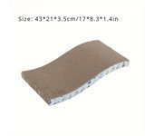 Tablero rascador para gatos, almohadilla rascadora para gatos de doble cara de papel corrugado, juguete rascador para moler garr