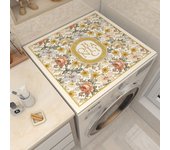 Printed Washing Machine Dust Cover Anti-skid Dirt Resistant Fridge Top Mat Scrubbable Multi-functional Table Pad Home