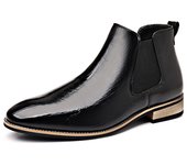 Chelsea botas de hombre de manga británica retro de talla grande botas de cuero británicas