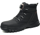 Botas de seguridad para el trabajo para hombre, botas de seguridad impermeables, zapatos de trabajo ligeros con punta de acero Industrial, zapatos de seguridad protectores para hombre, talla 48