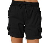 Fashion Queen Printed Women's Cargo Shorts Stretch Golf Active Shorts Work Shorts Outdoor Summer Shorts with Pockets