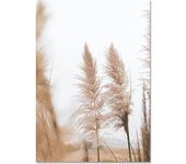 Yellow wall art desert posters for bed room Platycodon grandiflorum canvas prints poster for living room flower  picture decor