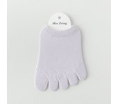 Invisible Women Cotton Solid Color Half Palm Socks Foot Care Mesh Half Insoles Toe Separator Socks Five Finger Socks