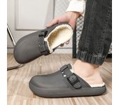 Winter Waterproof Slippers Men Women Closed Toe Warm Home Slippers Shoes Work Clogs