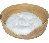 HOOPET Four Seasons Pet Bed Kennel for Cat Puppy Dog Beds Sofa Handmade Bamboo Weaving Cat  Cozy Nest cama perro Pet Accessaries