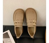 Zapatos Mary Jane Flat Mujer Marrones