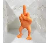 Characters with legs and middle fingers,3Dprinted middle finger sculptures,funny middle finger statues,home office desk decorate