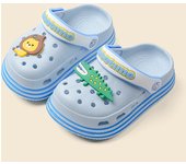 De dibujos animados león cocodrilo zapatillas de los niños de suela suave antideslizante bebé agujero zapatos