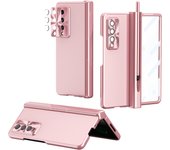 Plating Hard For Samsung Galaxy Z Fold 4 Case Pen Slots Double Hinge Protection Film Screen Cover