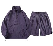 Men's nylon set, windbreaker shorts set