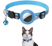 GPS Pet Tracker with Bell and Reflective Collar Easily Locate Dogs or Cats Prevents Your Beloved Pets From Getting Lost