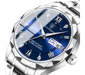 Reloj de hombre waterproof doble calendario luminoso reloj de cuarzo