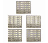 Glitter Epoxy Resin Filler English Letters Gold&silver Number Sticker Epoxy filling sticker Labels Stickers Alphabet Sticker