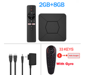iATV Q5 Android10.0 TV Box Allwinner H316 BT5.0 4K HD 2.4G/5G Dual WiFi Smart Set Top Box Media Player 2GB 8GB