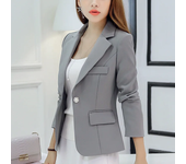 Elegant suit women  formal office size thin jacket pocket