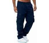 Men's paid pants, casual straight pants