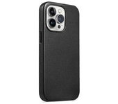 Anti-Drop Phone Cover for iPhone 15 Pro Magnetic PU+PC Phone Case Compatible with MagSafe Charger