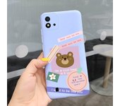 For Realme C11 2021 Case Funny Couple Lovely Bear Child Fshion Phone Cover For Realme C11 RMX3231 RealmeC11 2021 Soft Silicone