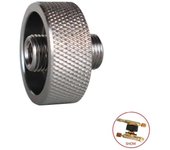Outdoor camping stove filling adapter, flat bottomed gas cylinder connector, inflation with pressure relief valve