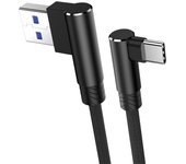 90 Degree Elbow USB Type C Cable Mobile Phone Fast Charging Data Cord For Samsung S22 Xiaomi 12 Poco F3 X4 GT Oneplus 10 Realme