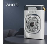 Mini Aire Acondicionado Portatil con Mando,  3 Velocidades, Luz de 7 Colores, Temporizador de 1-3H, Enfriador de Aire Portátil Interior