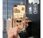 TPU Anti-dust Phone Case For Tecno F2/F1/ITEL A15 Anti-knock Durable Silicone Fashion Design Card bag Waterproof Cute