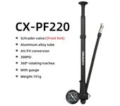 300psi High Pressure Bicycle Pump For Fork / Rear Suspension Shock Absorber With Gauge & Bleed Button CNC Mountain Bike Air Pump