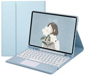 Touchpad Keyboard for Samsung Galaxy Tab S9 FE SM-X510 X516B 10.9 inch Stand Case with Pencil Slot Holder Spanish Keyboard