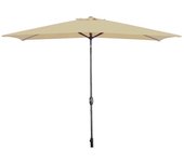 Marbueno Sombrilla Acero 8 Varillas 200x300 cm Polyester Marron Jardin, Piscina y Terraza 10492