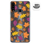 Tumundosmartphone Funda Gel Transparente para Samsung Galaxy A20s diseño Otoño Dibujos