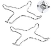 2/4pcs Gas Cooker Support Rack Stainless Steel Holder Camping Iron Stove Ring Heat Diffuser Small Pot Stand For Kitchen Cooking