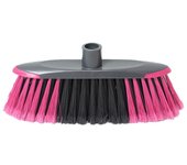 Escoba Antichoque Gris/frambuesa - Ideal para Limpiar Sin Dañar