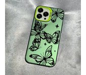 Sketch Butterfly Phone Case for iPhone 15Promax 14Plus 13Promax 12Pro 11Pro Xr Xs Series All-inclusive Anti-fall Phone Case