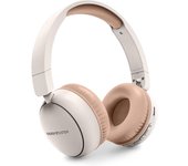 Auricular + mic energy headphones radio color radio fm bluetooth cream